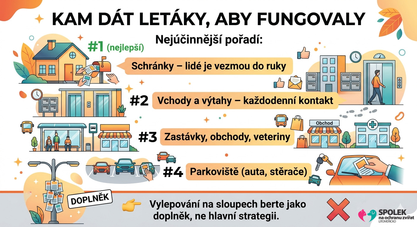 Ztracená kočka - leták