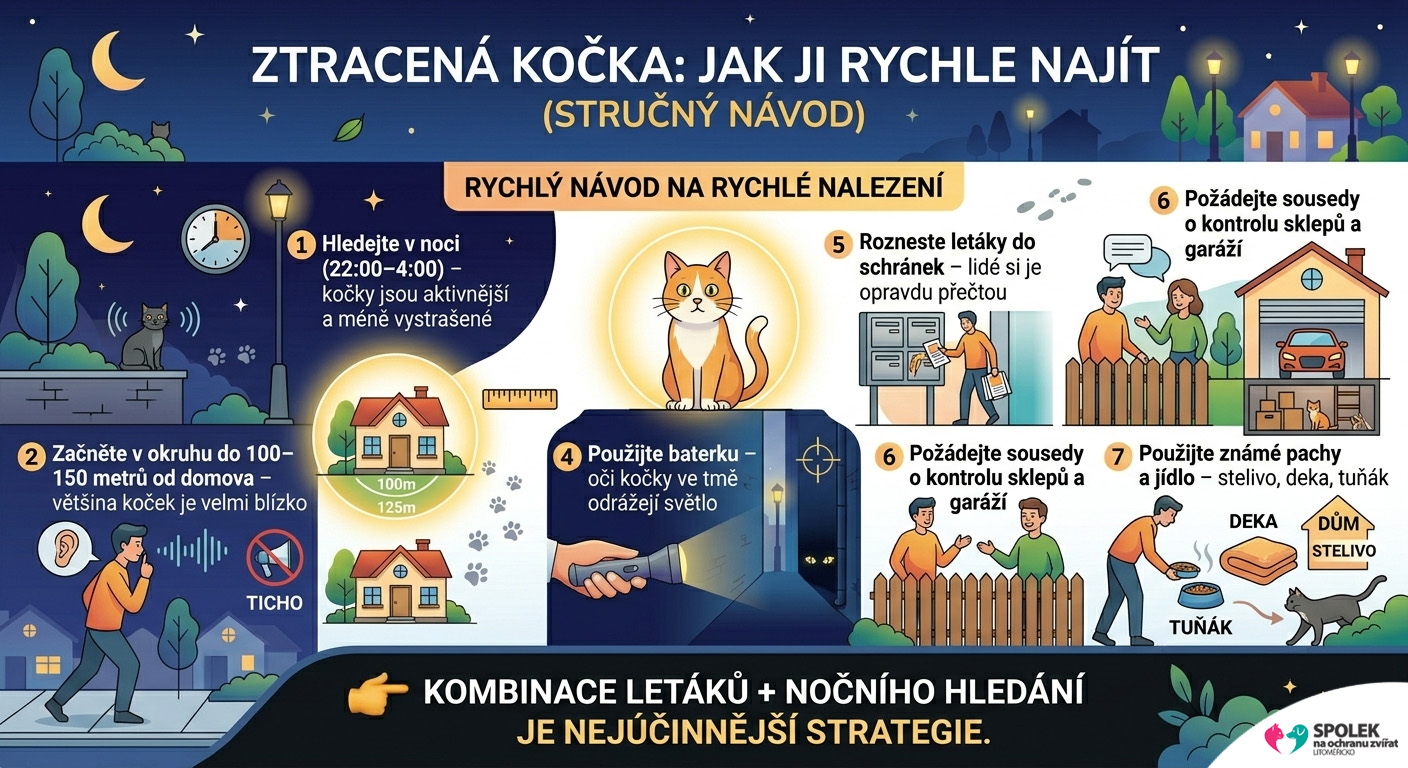Ztracená kočka - jak ji najít